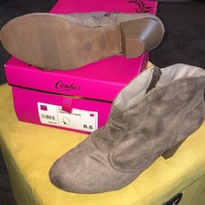 Candie’s Taupe Booties